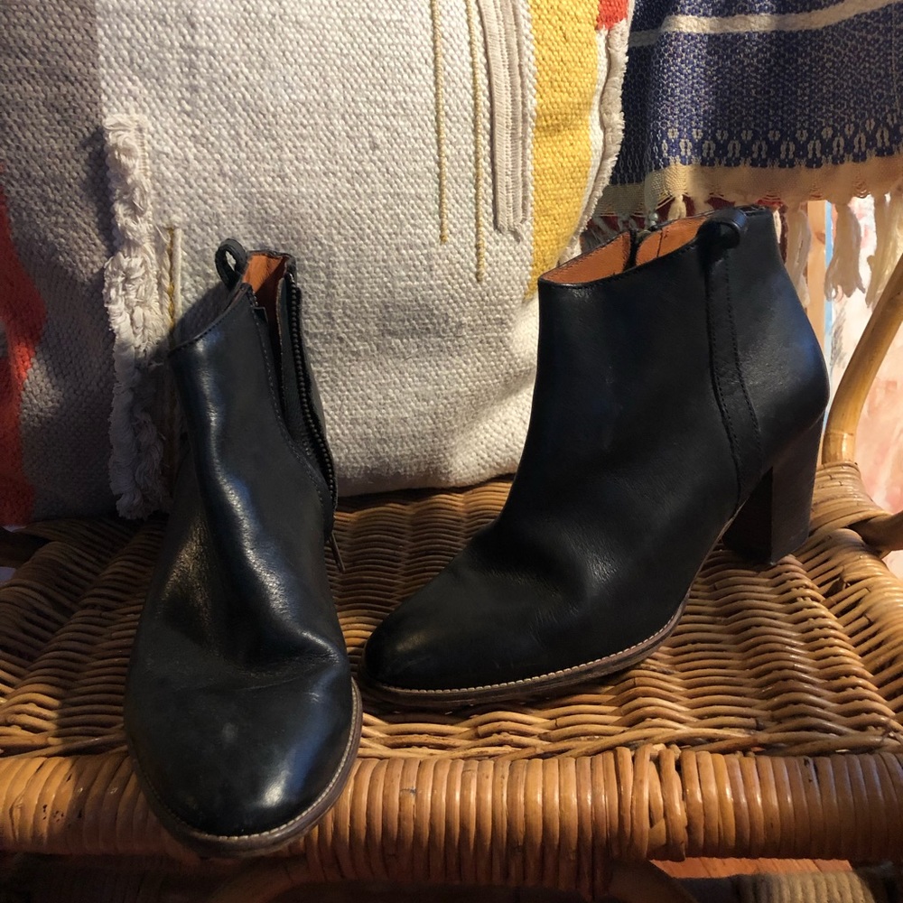 Madewell Black Ankle Booties